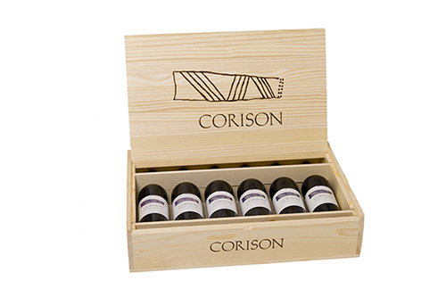 6-pack Corison Cabernet Sauvignon in a wood box