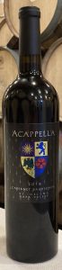 Bottle of the 2018 Acappella Cabernet Sauvignon